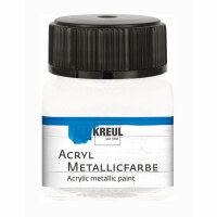 KREUL Acryl Metallicfarbe Perlmutt-Weiß 20 ml