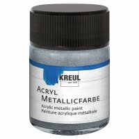 KREUL Acryl Metallicfarbe Silber 50 ml
