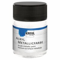 KREUL Acryl Metallicfarbe Perlmutt-Weiß 50 ml