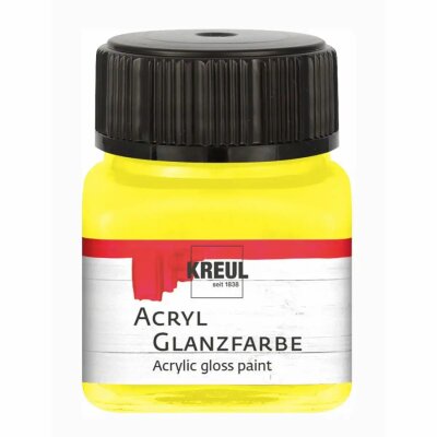 KREUL Acryl Glanzfarbe Gelb 20 ml