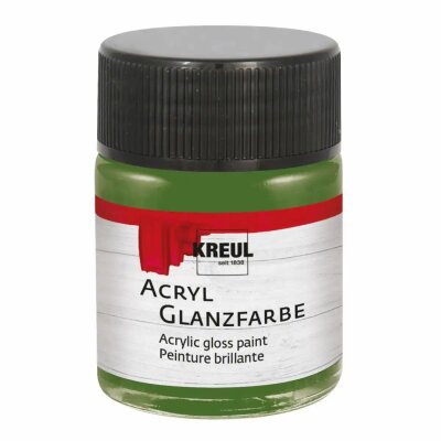 KREUL Acryl Glanzfarbe Olivgrün 50 ml