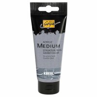SOLO GOYA Acrylic Medium Struktur-Paste Granit-Silber 100...