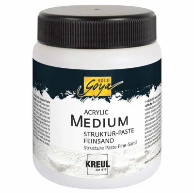 SOLO GOYA Acrylic Medium Struktur-Paste Feinsand 250 ml
