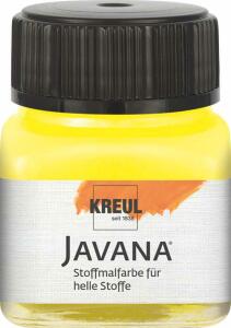KREUL Javana Stoffmalfarbe für helle Stoffe Citron 20 ml