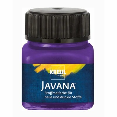 KREUL Javana Stoffmalfarbe für helle und dunkle Stoffe Violett 20 ml