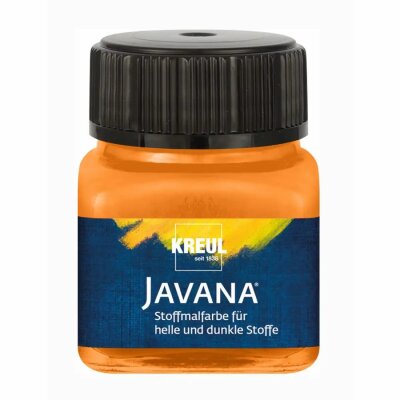 KREUL Javana Stoffmalfarbe für helle und dunkle Stoffe Orange 20 ml