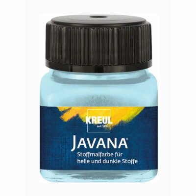 KREUL Javana Stoffmalfarbe für helle und dunkle Stoffe Eisblau 20 ml