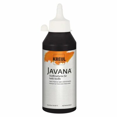 KREUL Javana Stoffmalfarbe für helle Stoffe Schwarz 250 ml