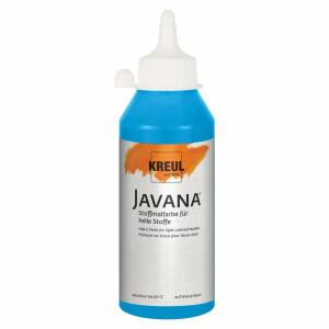 KREUL Javana Stoffmalfarbe für helle Stoffe Azurblau 250 ml