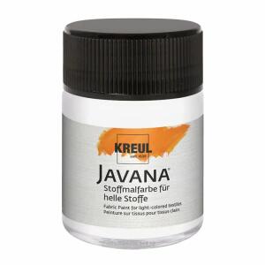KREUL Javana Stoffmalfarbe für helle Stoffe Weiß 50 ml