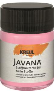 KREUL Javana Stoffmalfarbe für helle Stoffe Leuchtrosa 50 ml