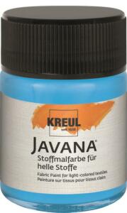 KREUL Javana Stoffmalfarbe für helle Stoffe Leuchtblau 50 ml