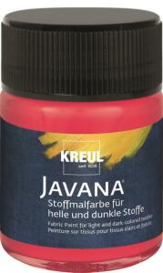 KREUL Javana Stoffmalfarbe für helle und dunkle Stoffe Cherry 50 ml