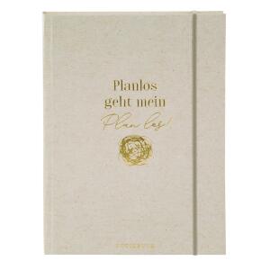 Goldbuch Notizbuch Wortreich Planlos geht mein Plan los