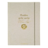 Goldbuch Notizbuch Wortreich Planlos geht mein Plan los