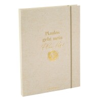 Goldbuch Notizbuch Wortreich Planlos geht mein Plan los