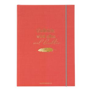 Goldbuch Notizbuch Wortreich Vielleicht ist alles viel leichter