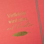 Goldbuch Notizbuch Wortreich Vielleicht ist alles viel leichter