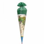 Motiv-Schultüte Lieblingsstück Räuber Reißzahn 70cm rund Rot(h)-Spitze