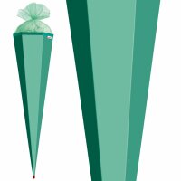 Roth Basteltüte, mint, 85 cm, eckig, Rot(h)-Spitze, Tüllverschluss