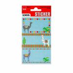 Roth  Buchetiketten Lama, ca. 7,5x4,5 cm, 3x3 Etiketten