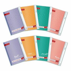 Roth Roth-Hausaufgabenheft - Unicolor für clevere Faule, A5, 1 Woche 2 Seiten, 12er Mini - Sortiment
