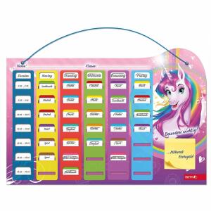 Roth Stundenplan im A3 Format mit Klipp&Klar Tagesfarben, Klebenotizen