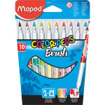 Pinselfasermaleretui 10St sort MAPED M848010 ColorPepsBrush