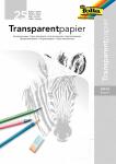 Transparentpapierblock A3 25BL FOLIA 8050/25 80g