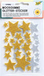 Moosgummi Glitter Sticker sort FOLIA 23792 Sterne 40ST...