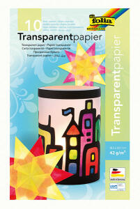 Transparentpapier Mappe 10Farben FOLIA 810 18,5x29,7 42g