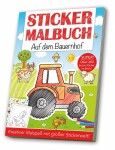 Mal und Stickerbuch A4 Bauernhof - ab 3 Jahren