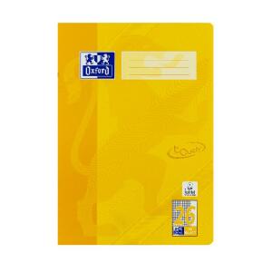 Oxford Touch Schulheft A4 16 Blatt L. 26, Gelb, 16 Blatt Optik Paper, abgerundete Ecken