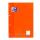 OXFORD Klausurenblock Schule 5er Pack A4 liniert weißer Rand links 50 Blatt gelocht mit Namens-Feld orange