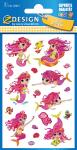 Kinder Sticker Glamour Meerjungfrau - glitzernd permanent 19 Sticker