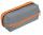 Idena Schlamper-Etui Duo 1 Box, 1 Fach, orange - 3 Farben