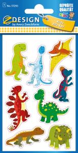 Zweckform Sticker Dinosaurier mit Glitzer 1 Bogen - Z-Design