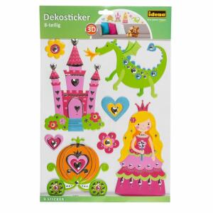 Idena Dekosticker Prinzessin, 8-tlg.