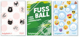 Hausaufgabenheft A5 Schulstuff, Design,3-fach
