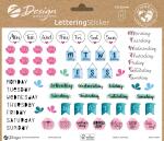 Zweckform Trend Sticker A5 Tage und Monate 2 Bögen - LETTERING, Z-Design