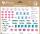 Zweckform Trend Sticker A5 Tage und Monate 2 Bögen - LETTERING, Z-Design