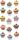 Handmade Stickers Glitzer 3D Muffin