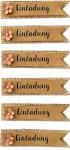 Handmade Stickers Einladung auf Kraft