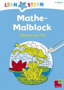 Lernstern Mathe-Malblock 2. Klasse Rechnen Bis 100 - 7-9 Jahre