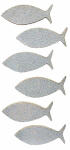 Sticker Glitter Fische Silber - Rössler