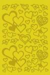 Peel Off Sticker Herzen, gold