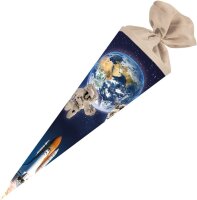 Nestler Schultüte Filzv. 70 cm rund Weltraum
