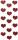 Handmade Stickers Rote Glitzer Herzen