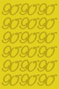 Peel Off Sticker 90 gold