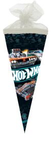 Nestler Schultüte Tüllv. 22 cm rund HotWheels Race Mattel